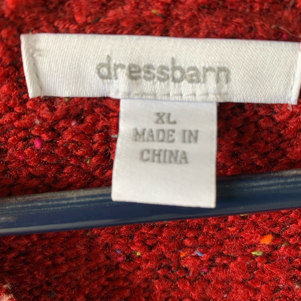 Dressbarn Ladies Red Sweater XL